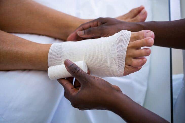 Wrap Foot Using ACE Bandage